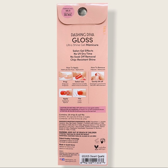 DASHING DIVA NO UV Desert Quartz Gel Nail Strips - Picture 6 of 7